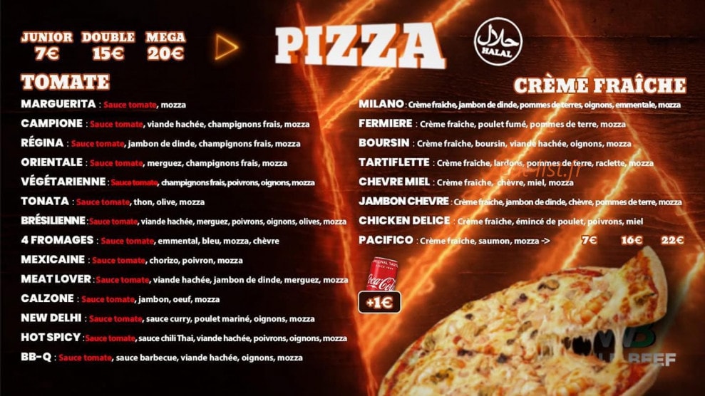 Wb Wild Beef — carte page 1