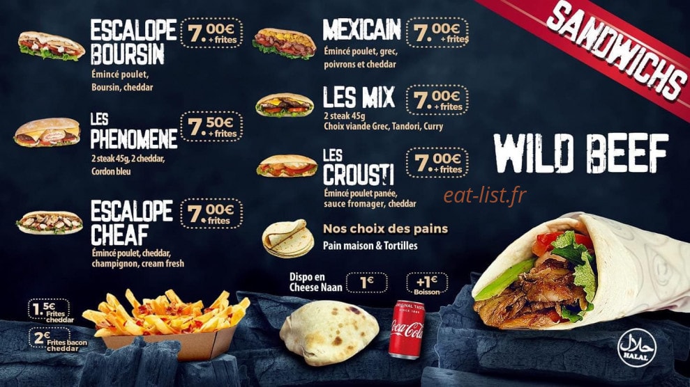 Wb Wild Beef — carte page 4
