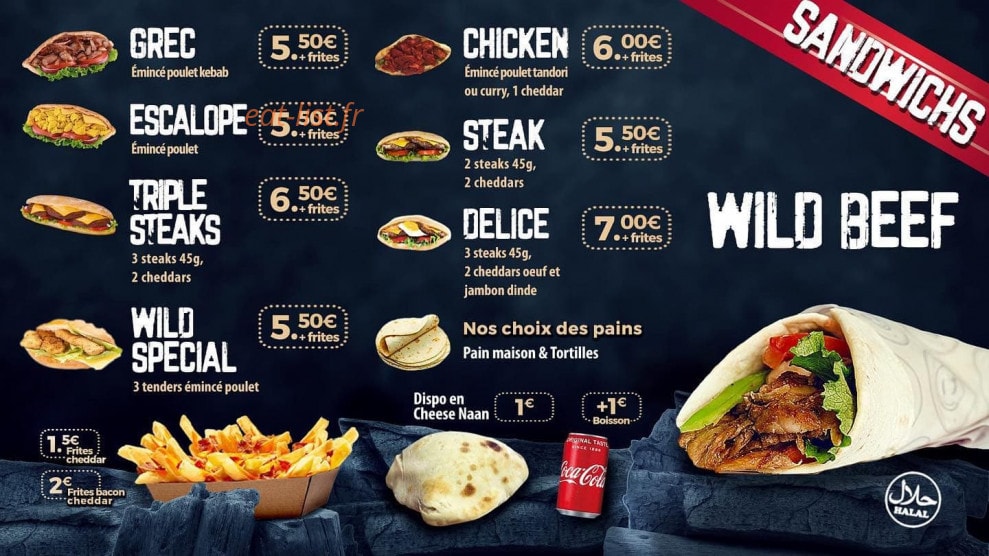 Wb Wild Beef — carte page 3