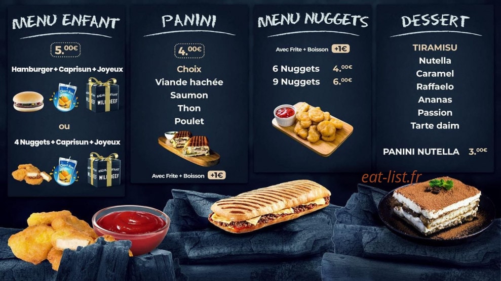 Wb Wild Beef — carte page 7