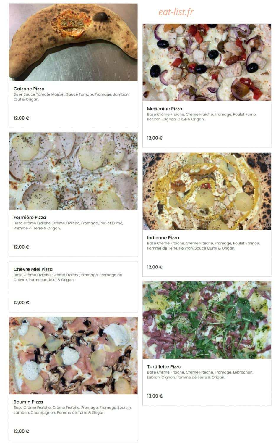 Pizza De La Place — carte page 4