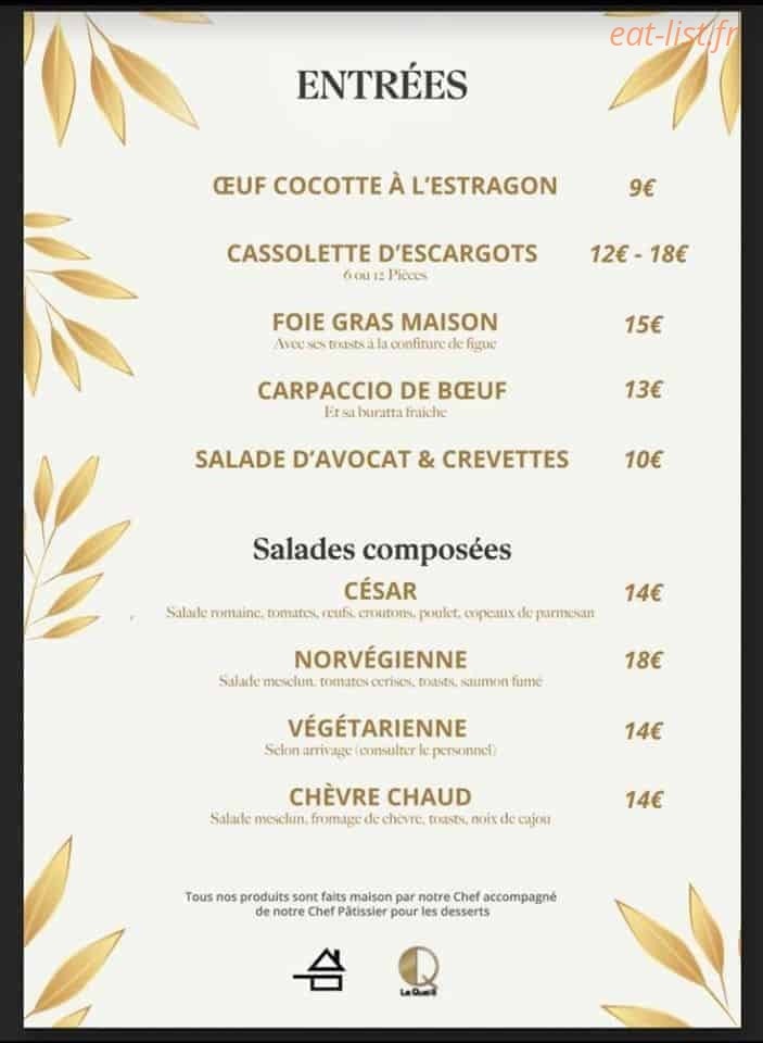 Le Quai 8 — carte page 1