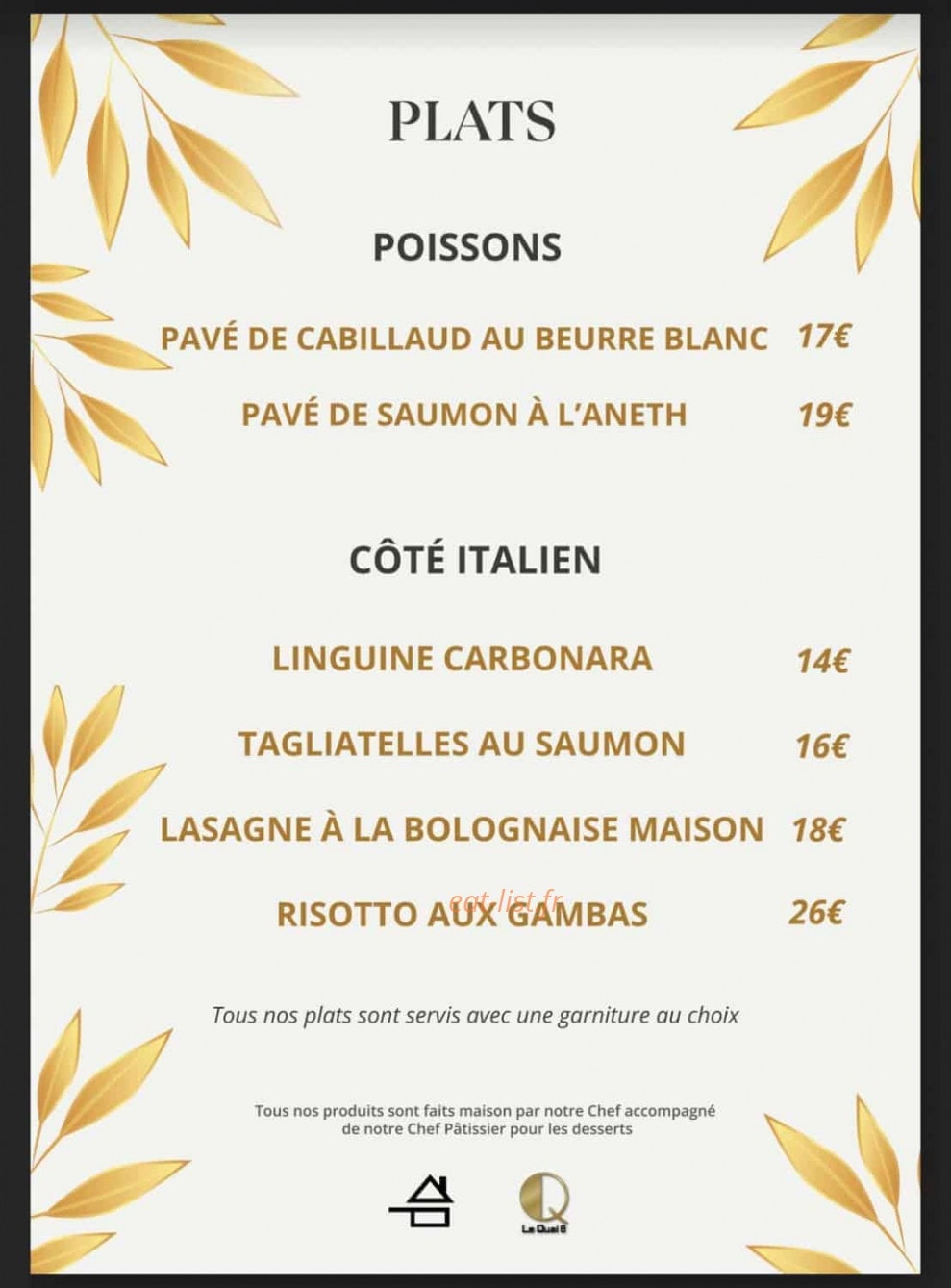Le Quai 8 — carte page 3