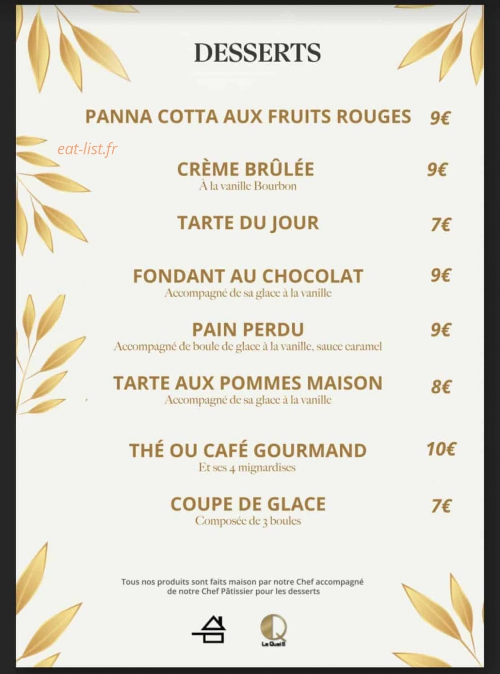 Le Quai 8 — carte page 4