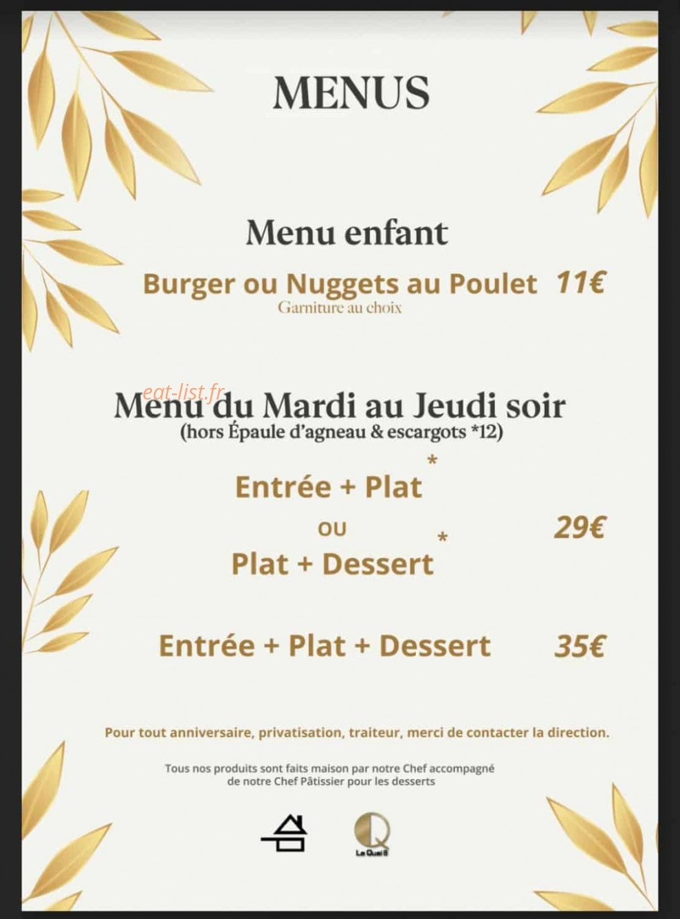 Le Quai 8 — carte page 5