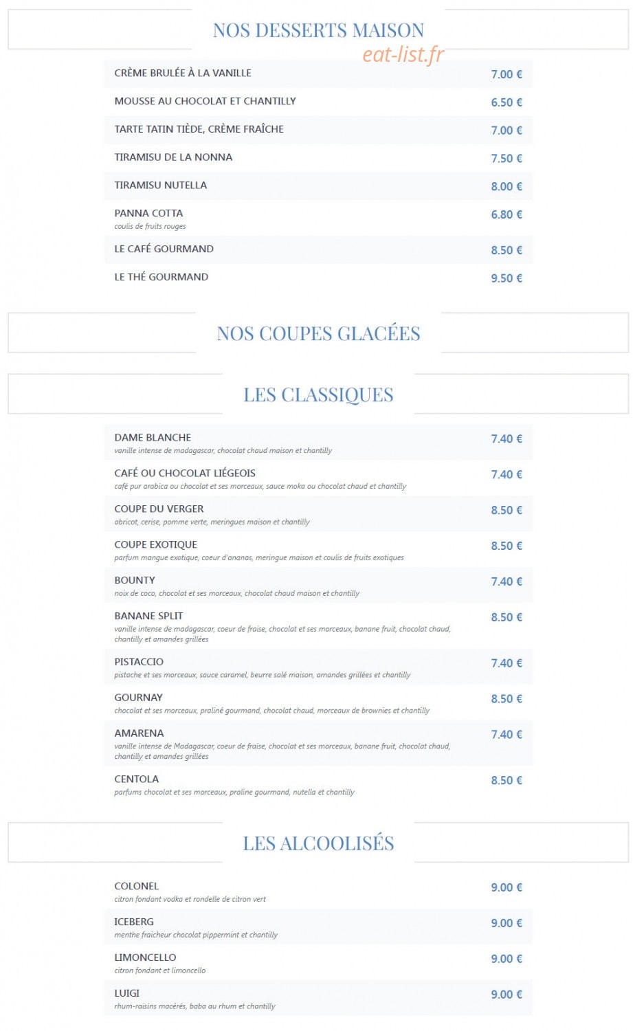 Il Cappuccino — carte page 4
