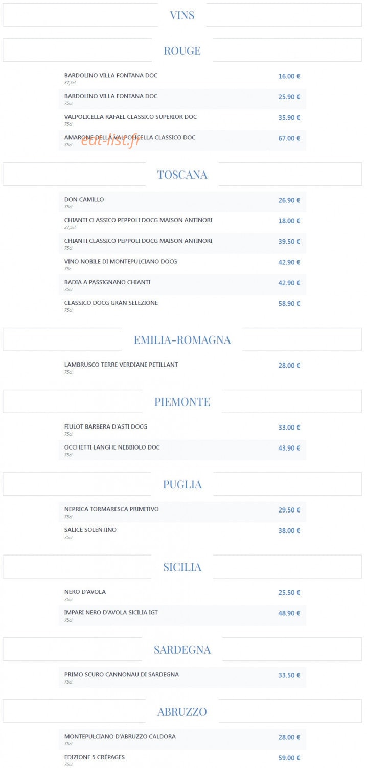 Il Cappuccino — carte page 10