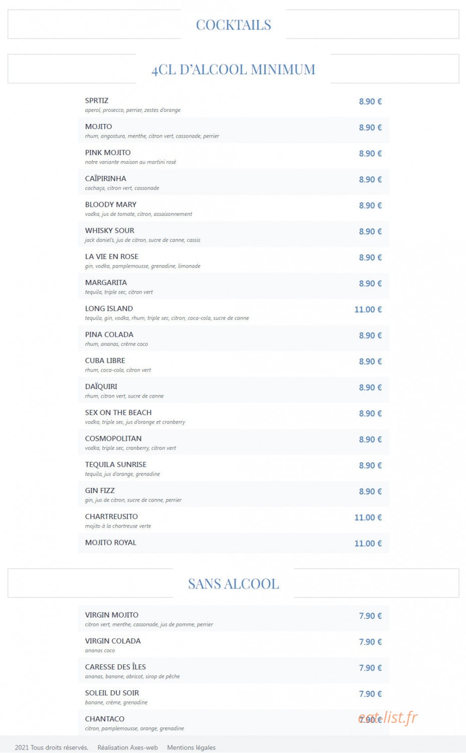 Il Cappuccino — carte page 7