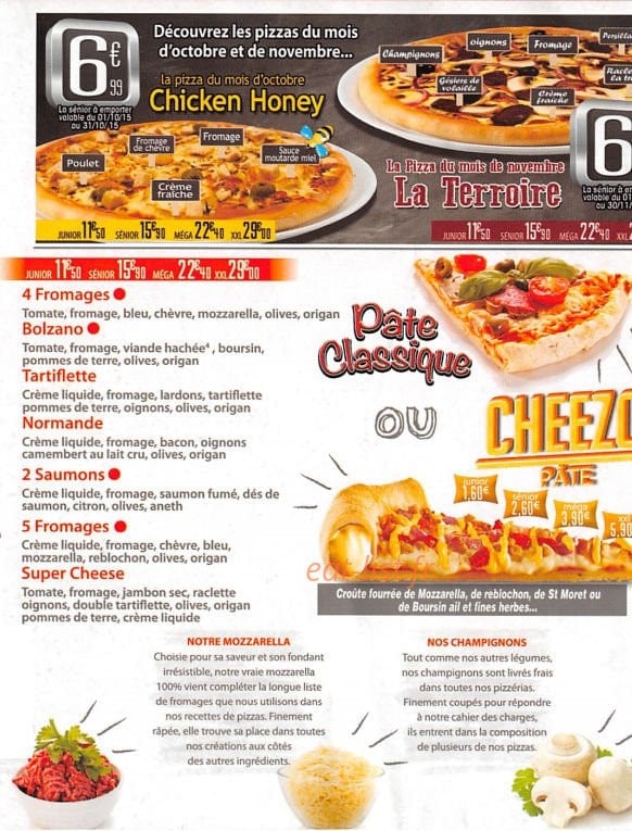 Pizza Anahit — carte page 3