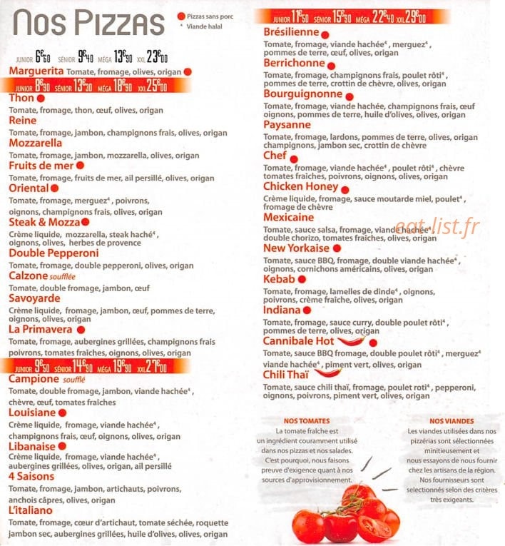 Pizza Anahit — carte page 2