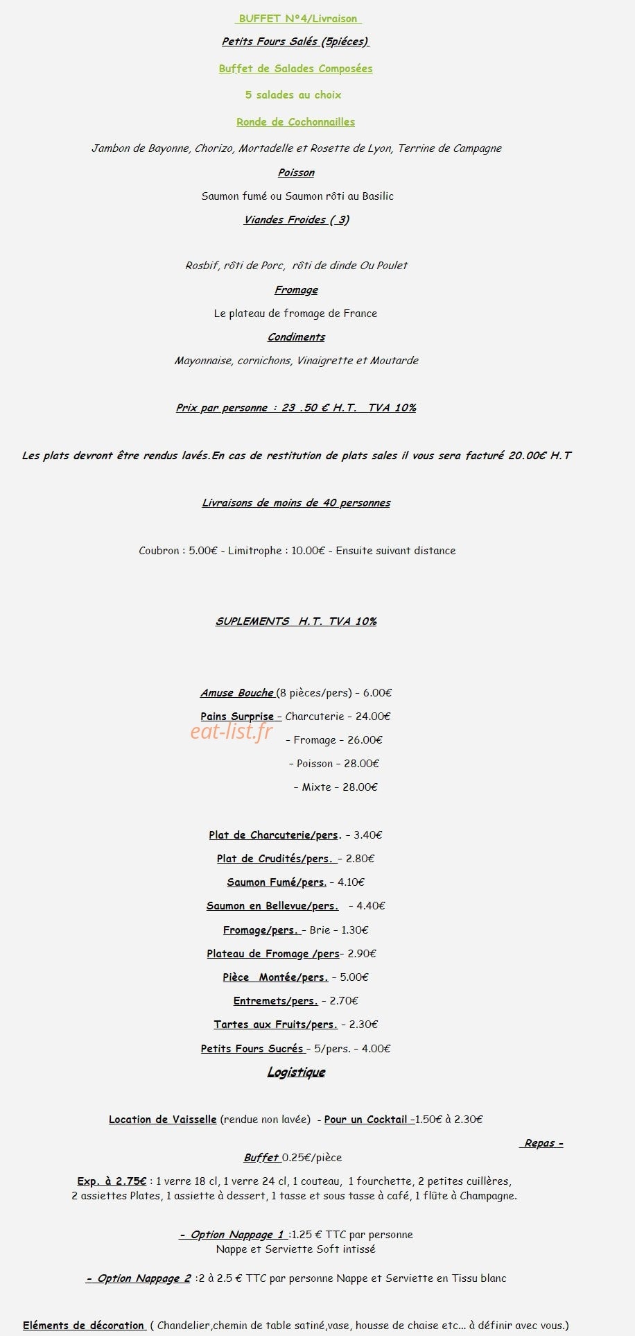 La cremaillere — carte page 2