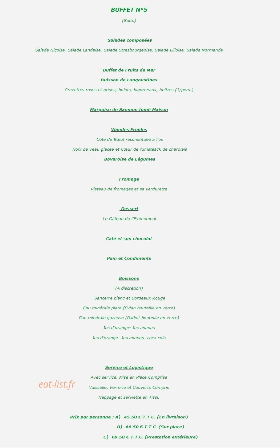 La cremaillere — carte page 8