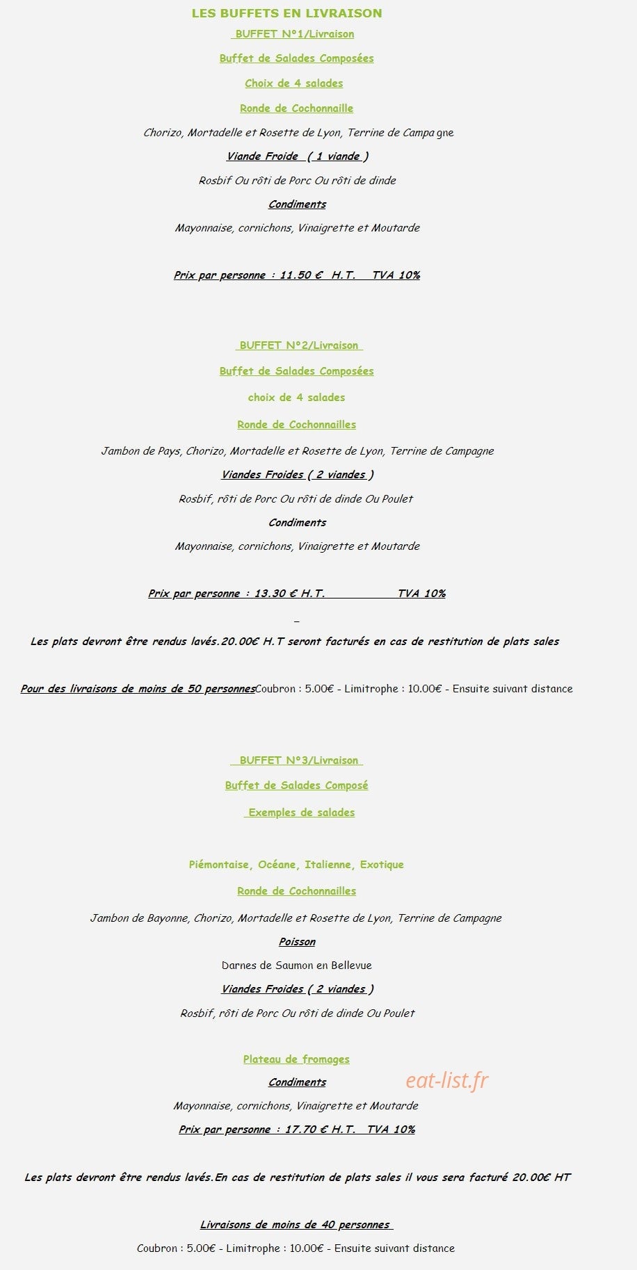 La cremaillere — carte page 1