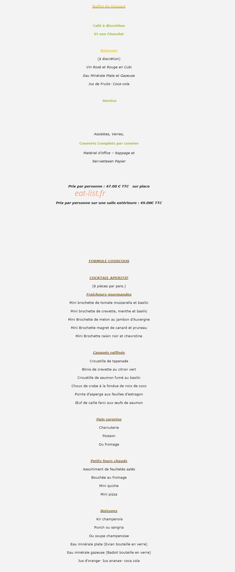 La cremaillere — carte page 16