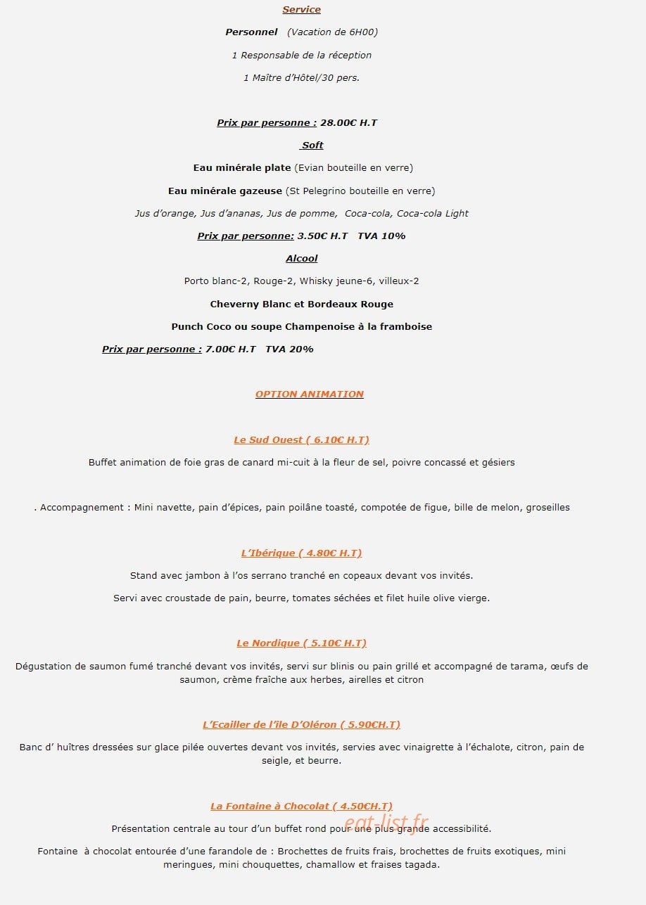 La cremaillere — carte page 10
