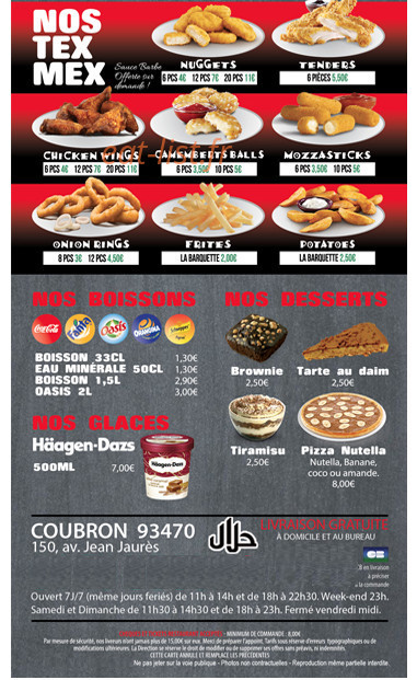 Pizza Express — carte page 3