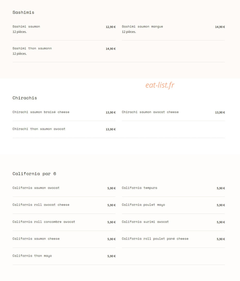 Poké Thaï — carte page 3