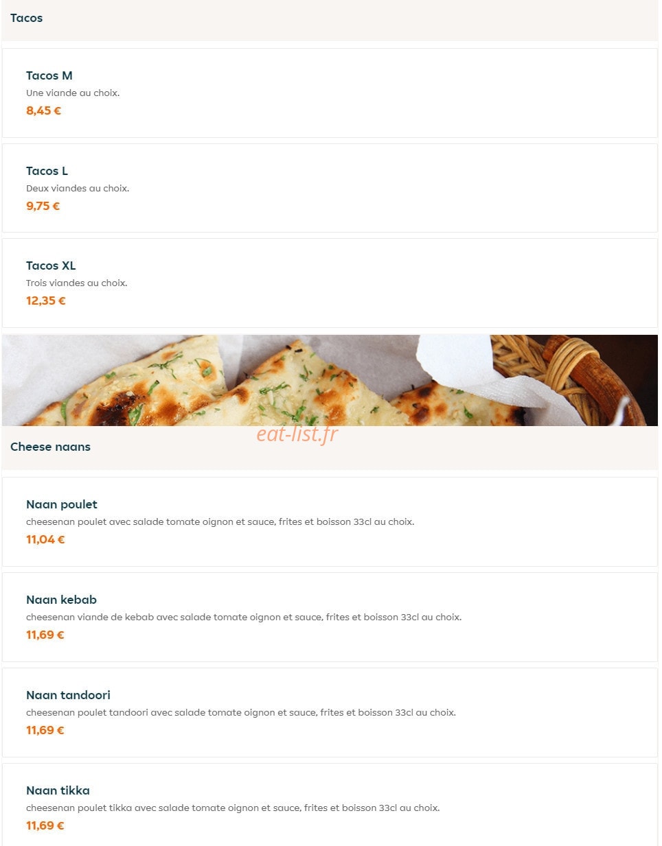 Ayden chicken — carte page 12