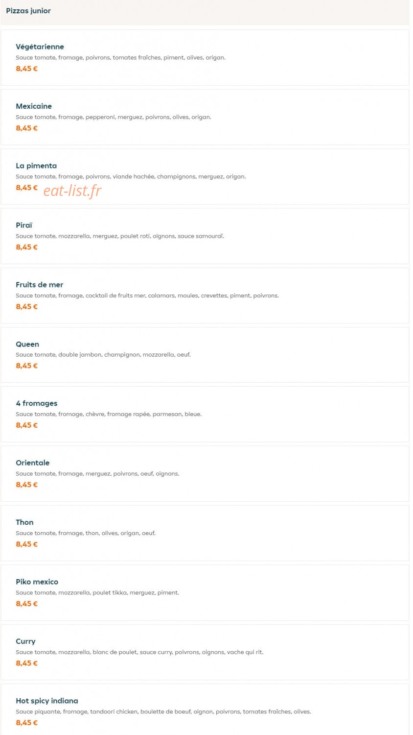 Ayden chicken — carte page 6