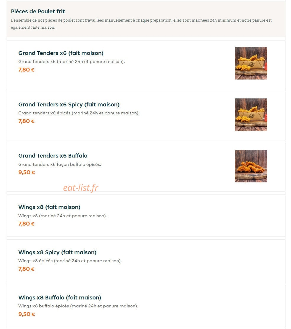 Burchi's — carte page 8
