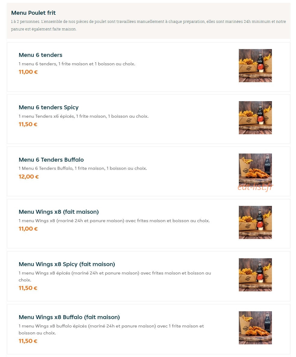 Burchi's — carte page 1