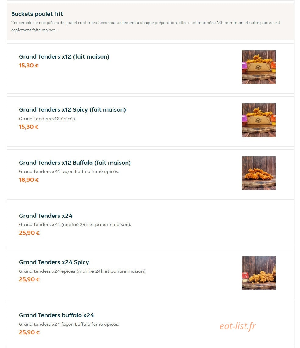 Burchi's — carte page 9