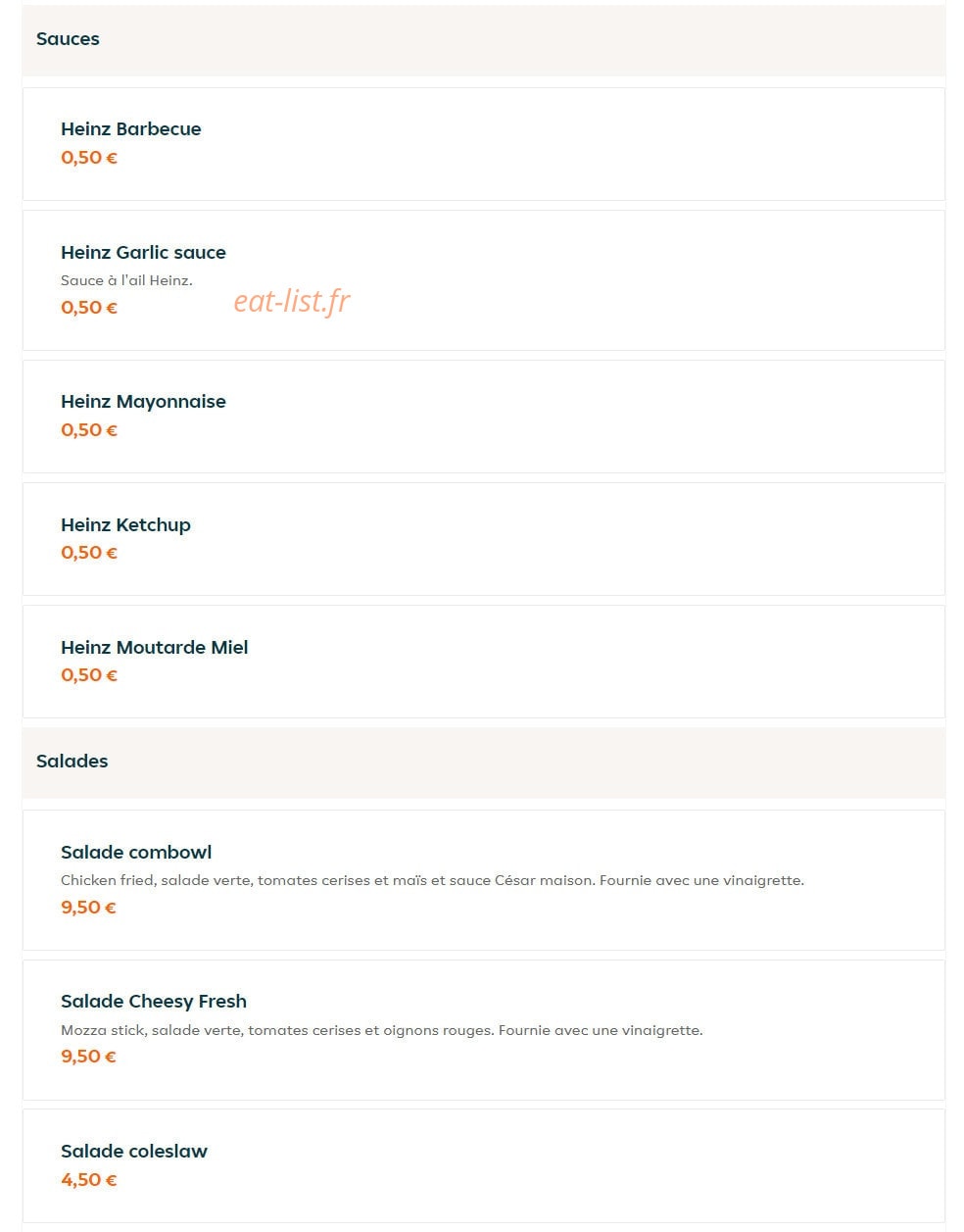 Burchi's — carte page 14