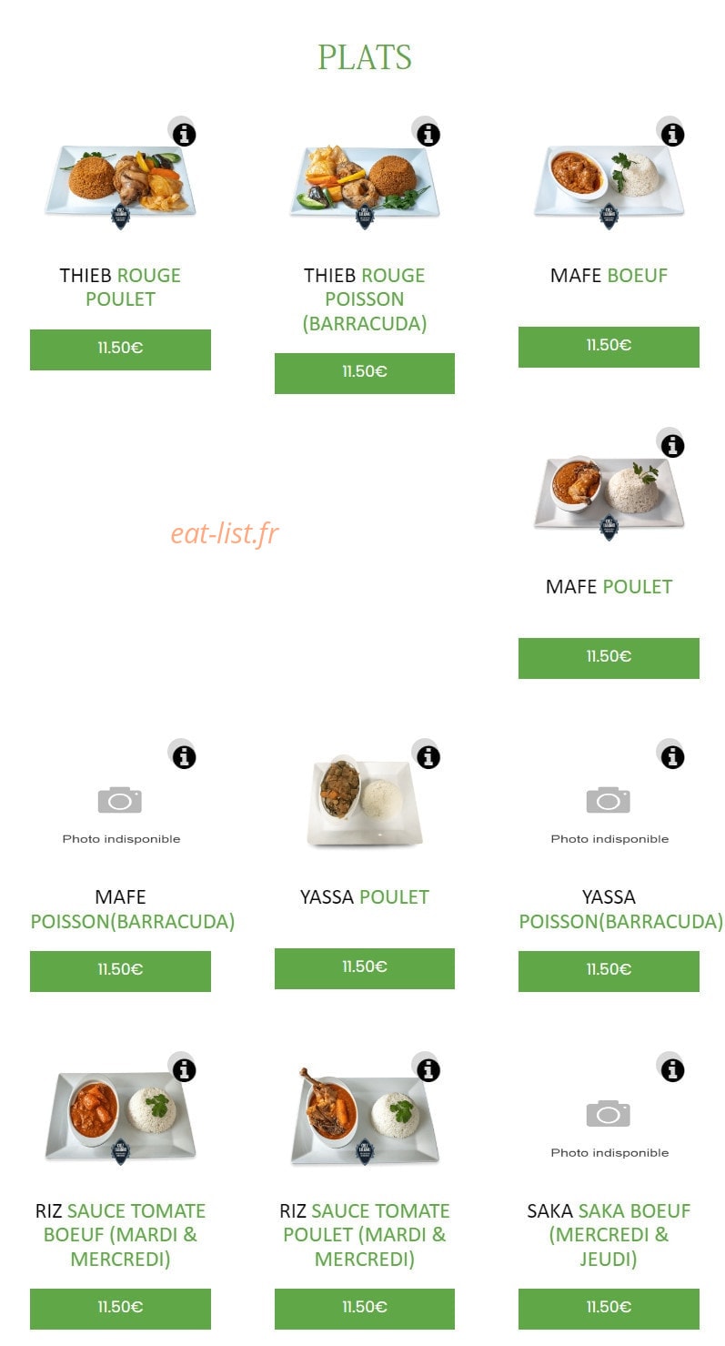 Chez Lalabou — carte page 5