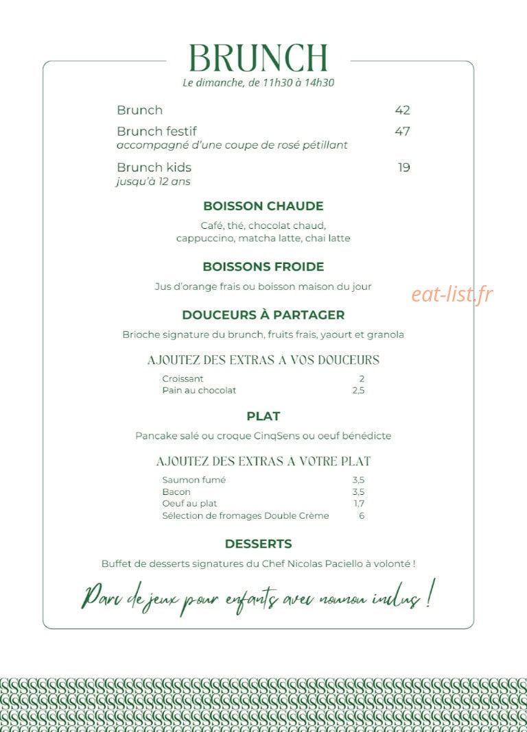 CinqSens — carte page 3