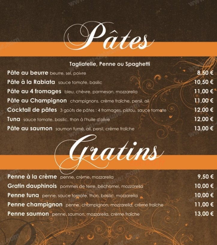 Corleone Pizza — carte page 3