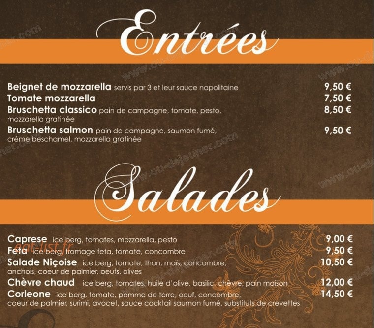Corleone Pizza — carte page 6