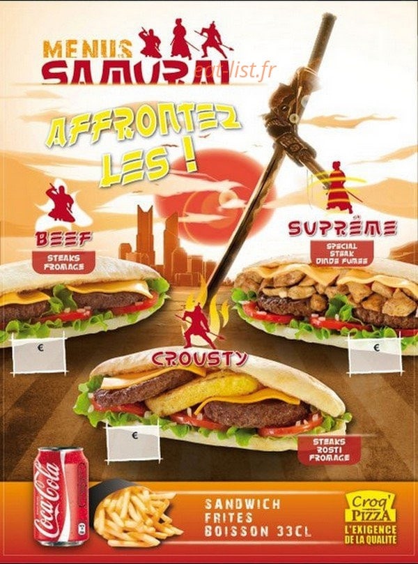 Croq Pizza — carte page 6