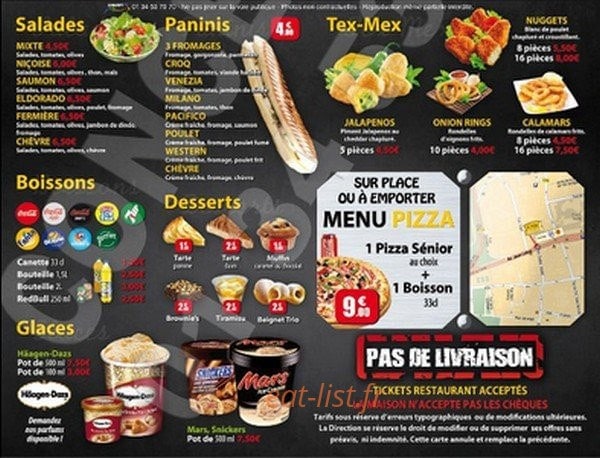 Croq Pizza — carte page 2