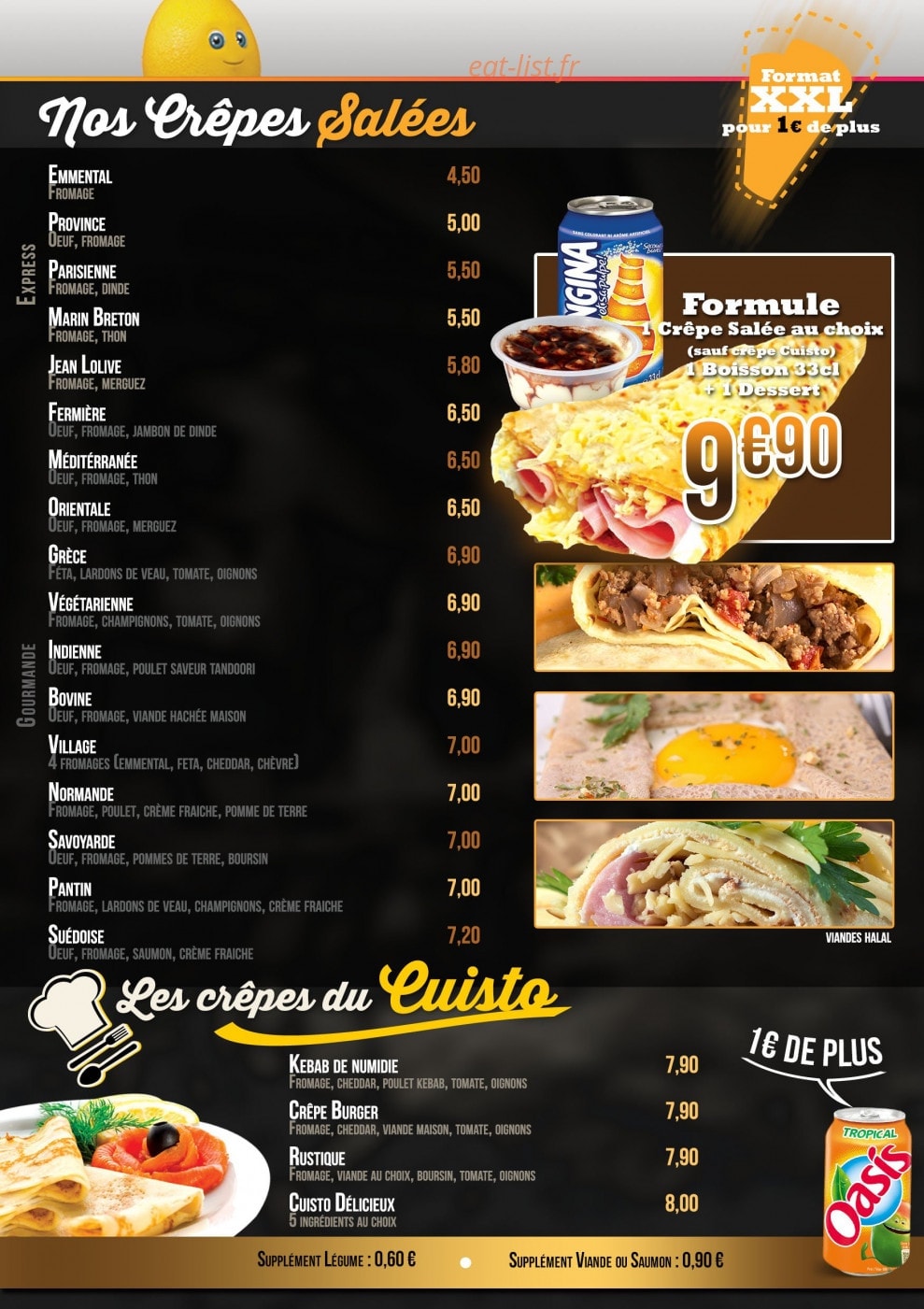 Délicieux — carte page 1