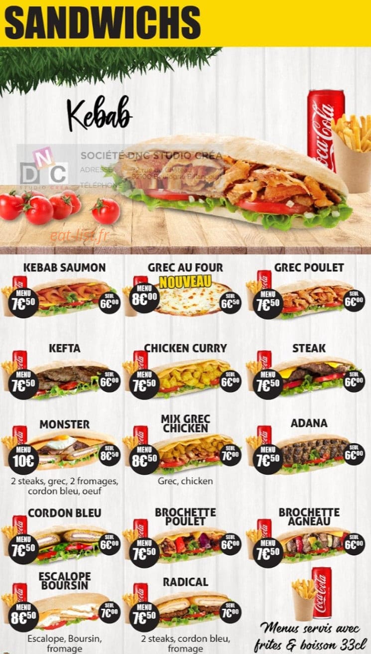 Fastfood Garden — carte page 2