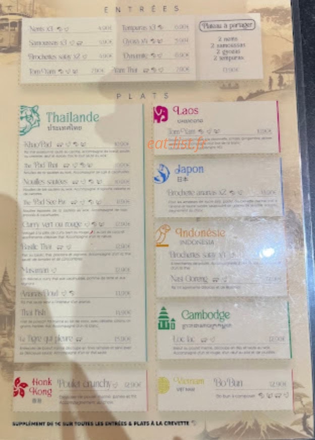 L’ Asiatique — carte page 1