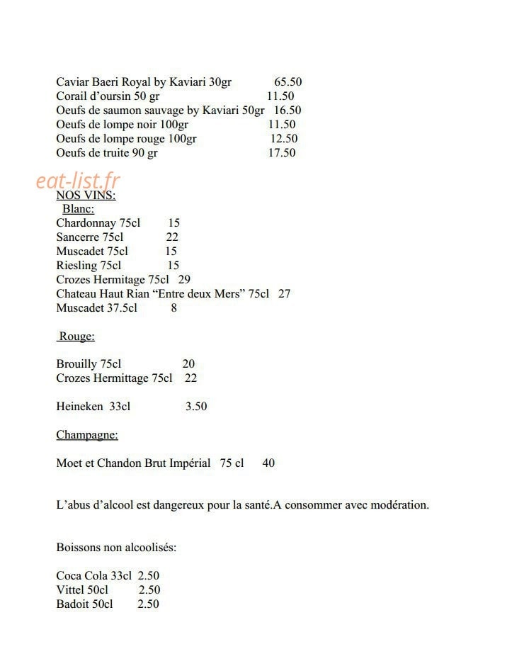 La Marée Parisienne — carte page 3