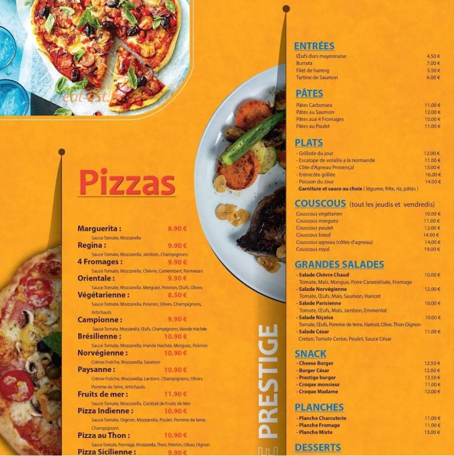 Le Prestige — carte page 1