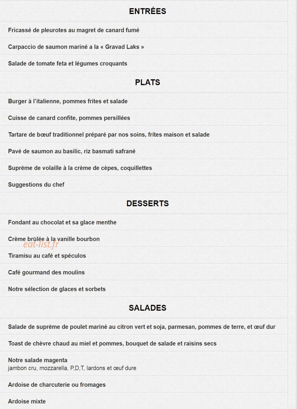 Les Moulins — carte page 1
