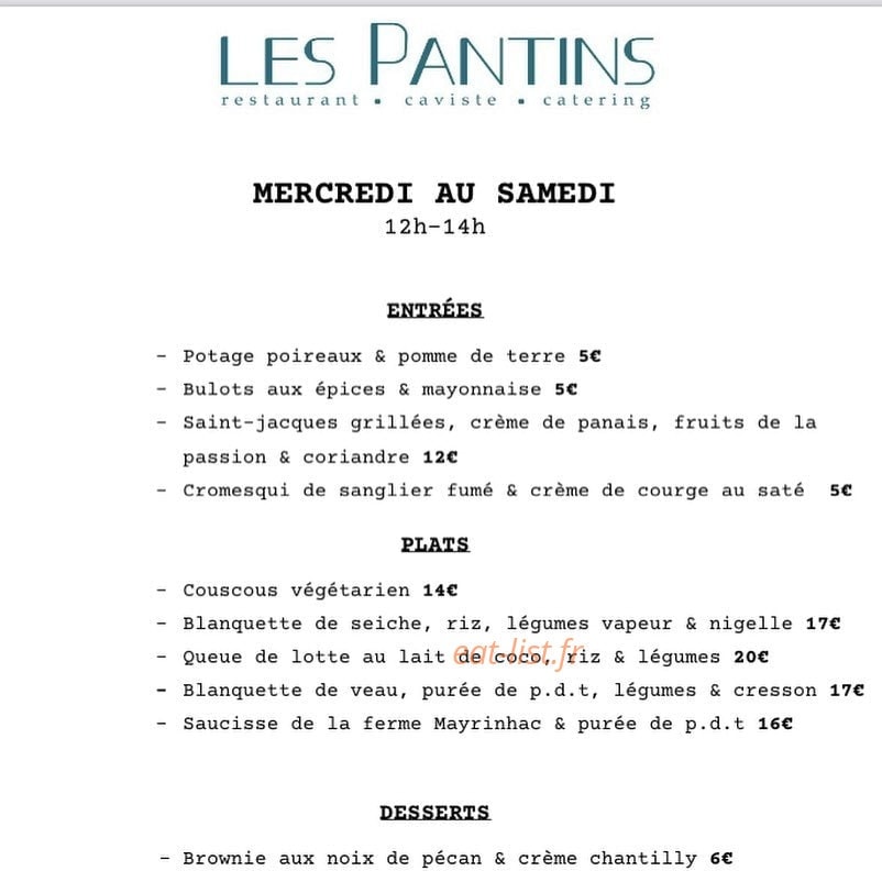 Les Pantins — carte page 1