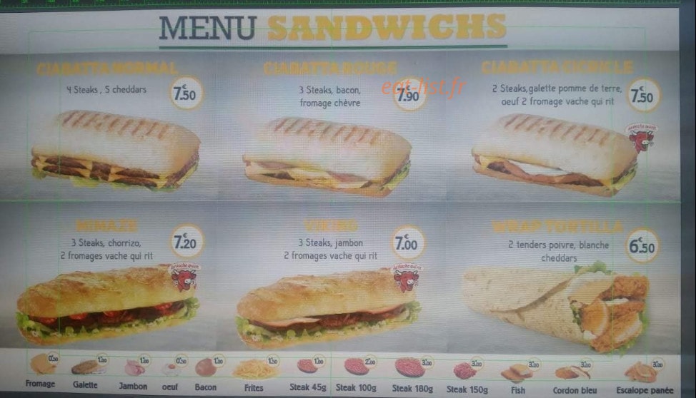 Mistral Burger — carte page 2