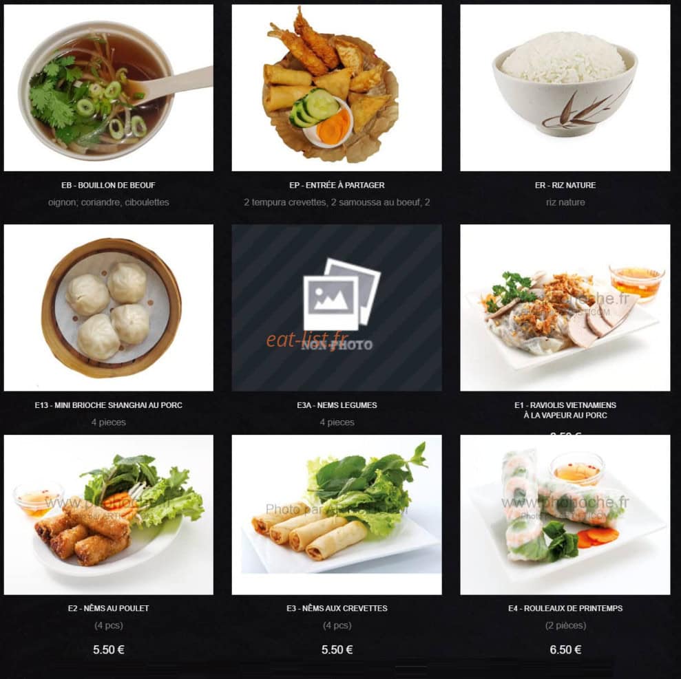Pho Hoche — carte page 1
