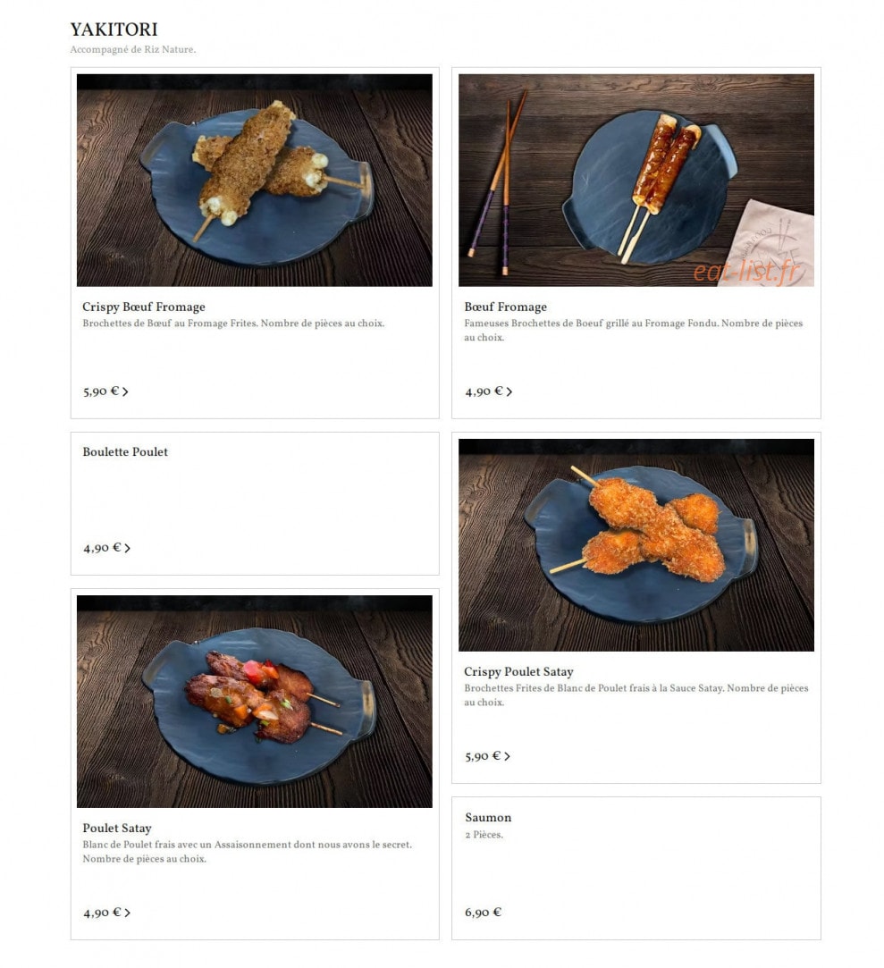 Asian food by BAZE — carte page 4
