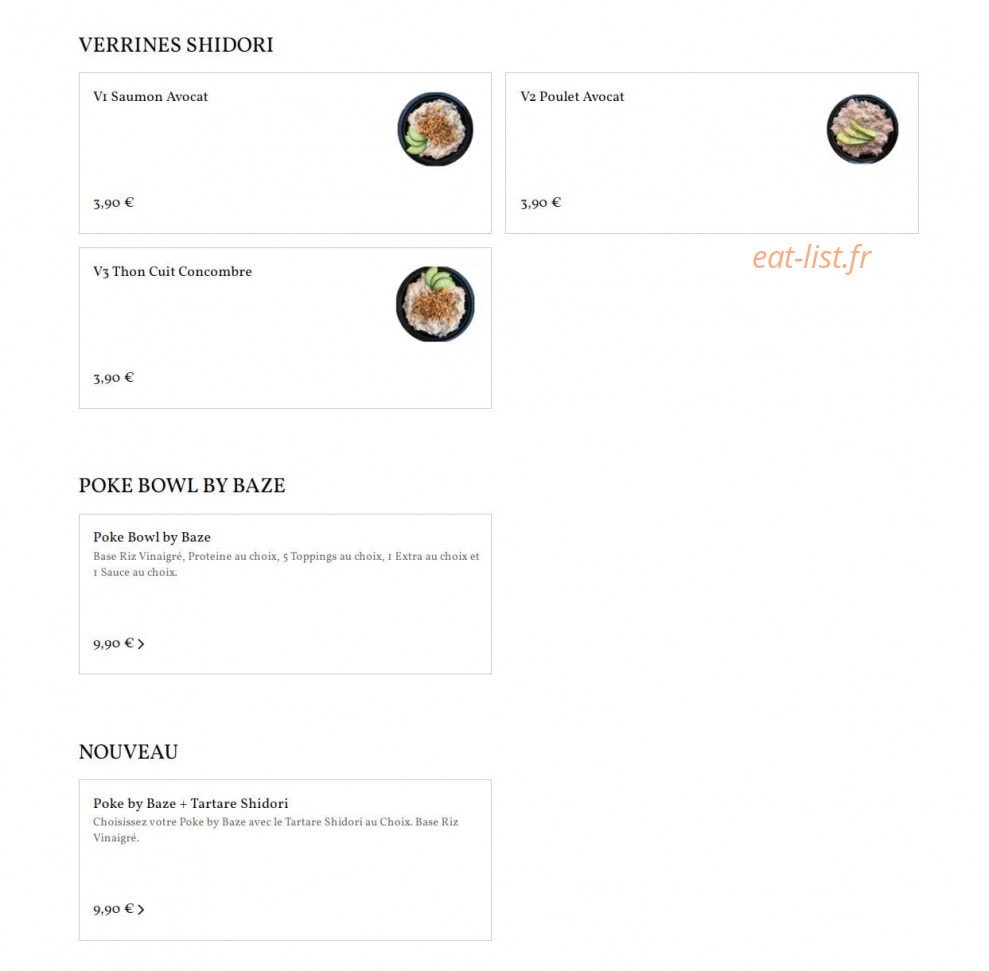 Asian food by BAZE — carte page 5