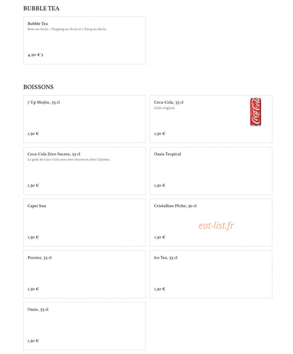 Asian food by BAZE — carte page 7
