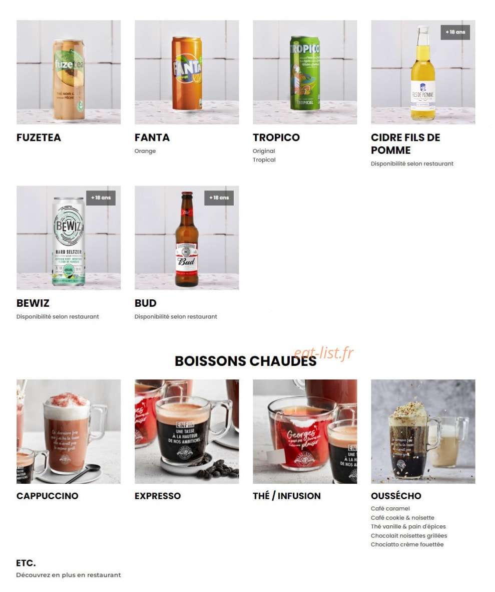 Bagelstein — carte page 9