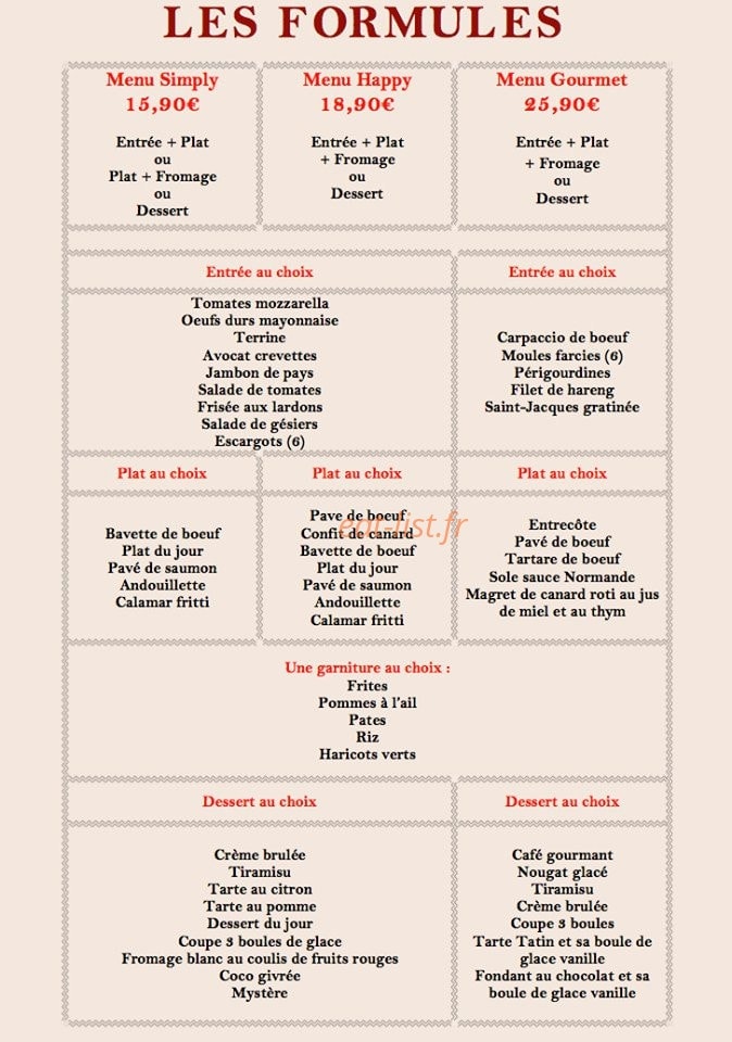Chez David — carte page 2