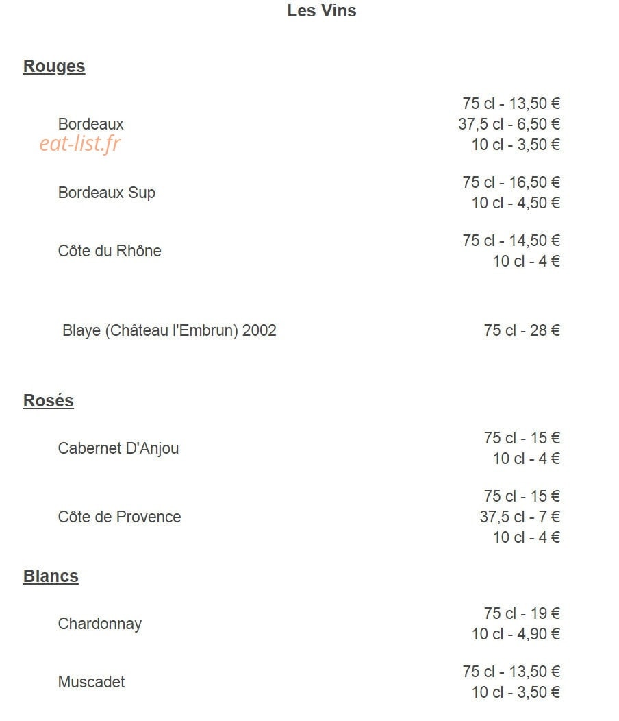 Chez Renata — carte page 5