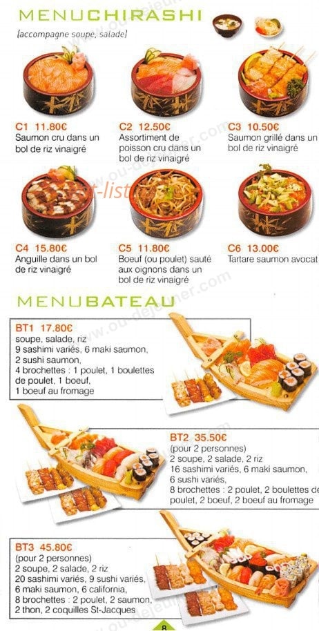 Coco Sushi — carte page 8