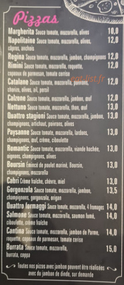 La Cantina — carte page 7